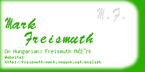 mark freismuth business card